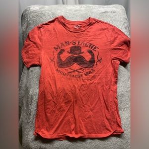 Man-Stache T-shirt Size M